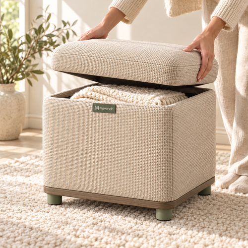 Mavendri TuckAway Storage Ottoman
