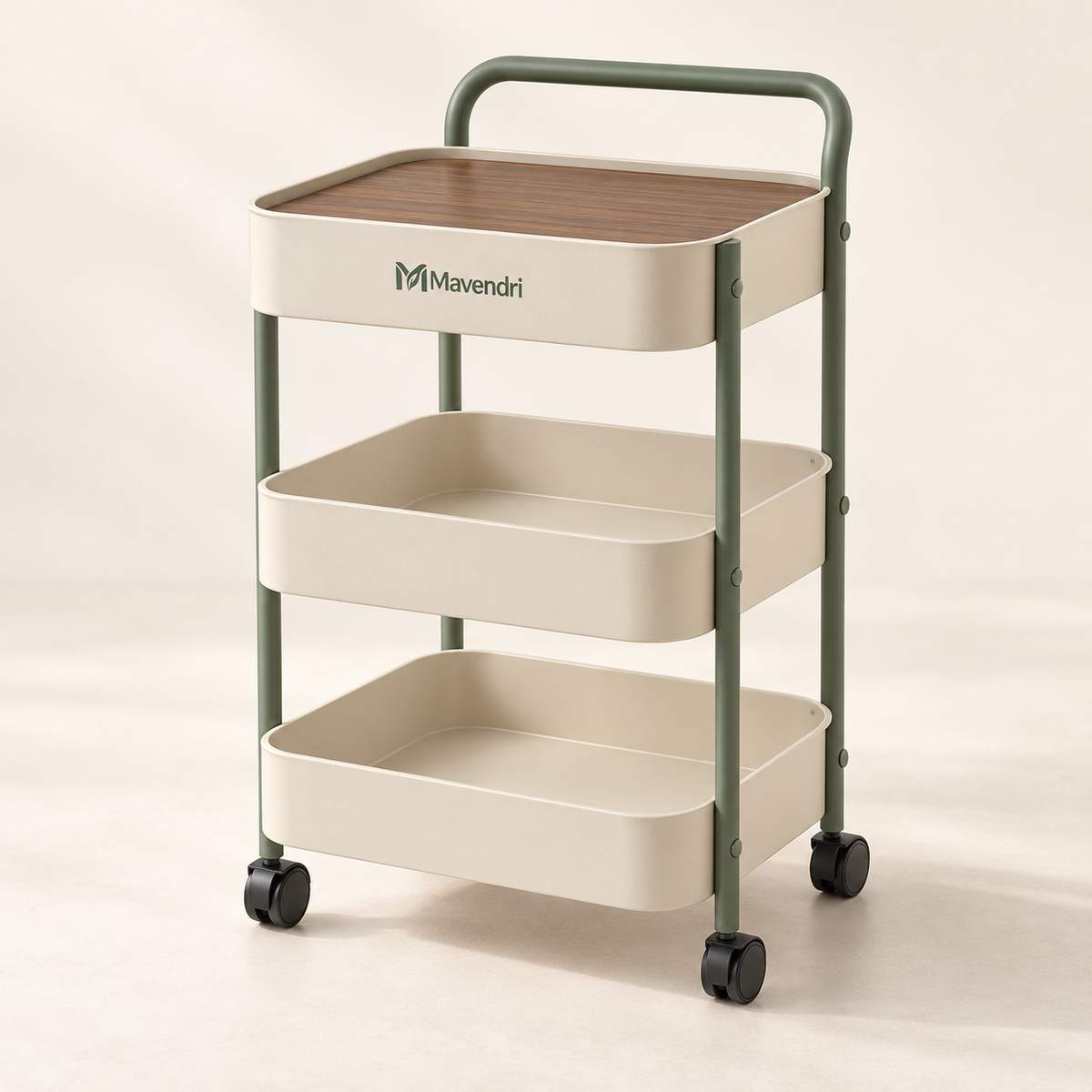 Mavendri MoveWell 3-Tier Storage Cart
